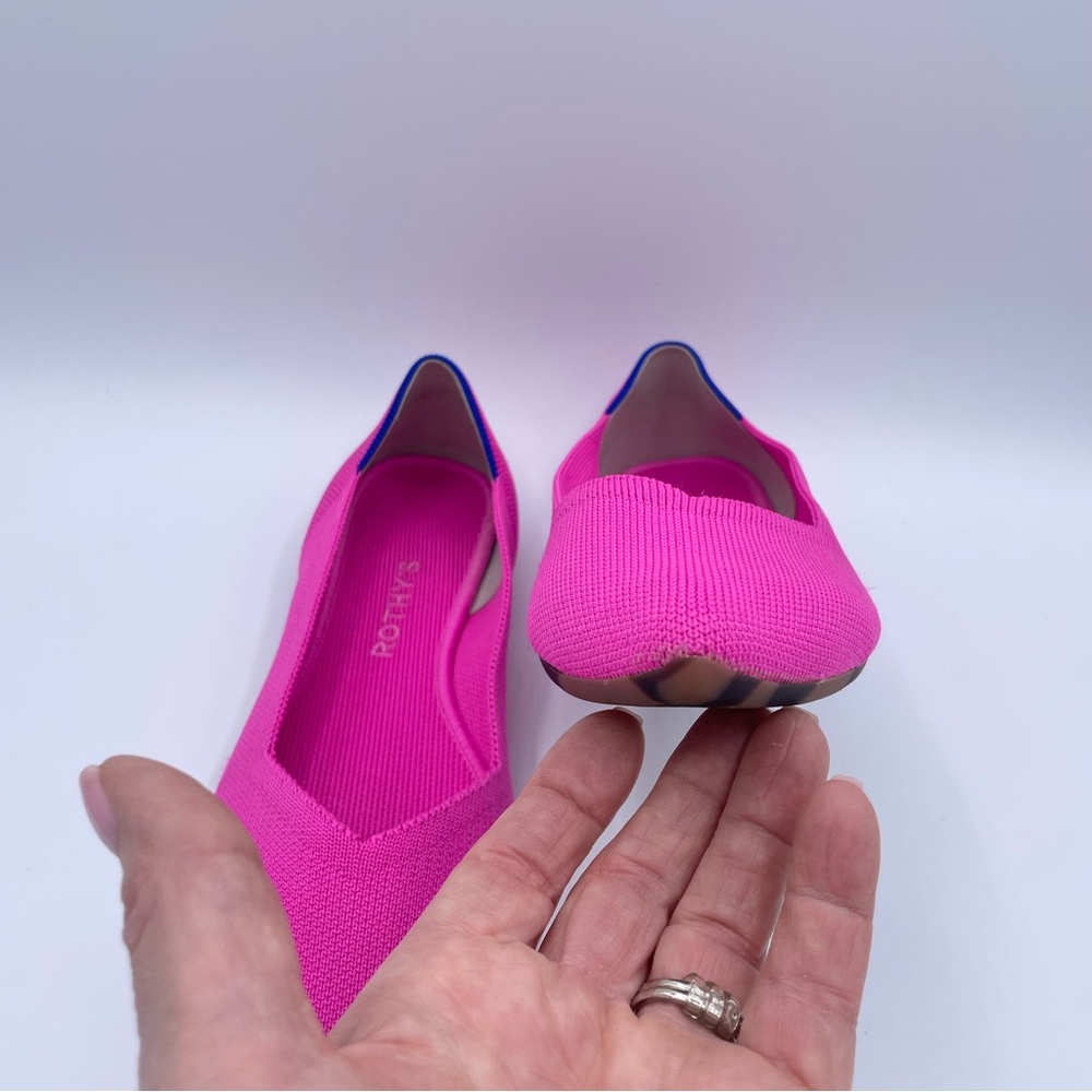 Rothy’s The Point II Flats 10 Pink - Picture 6 of 16